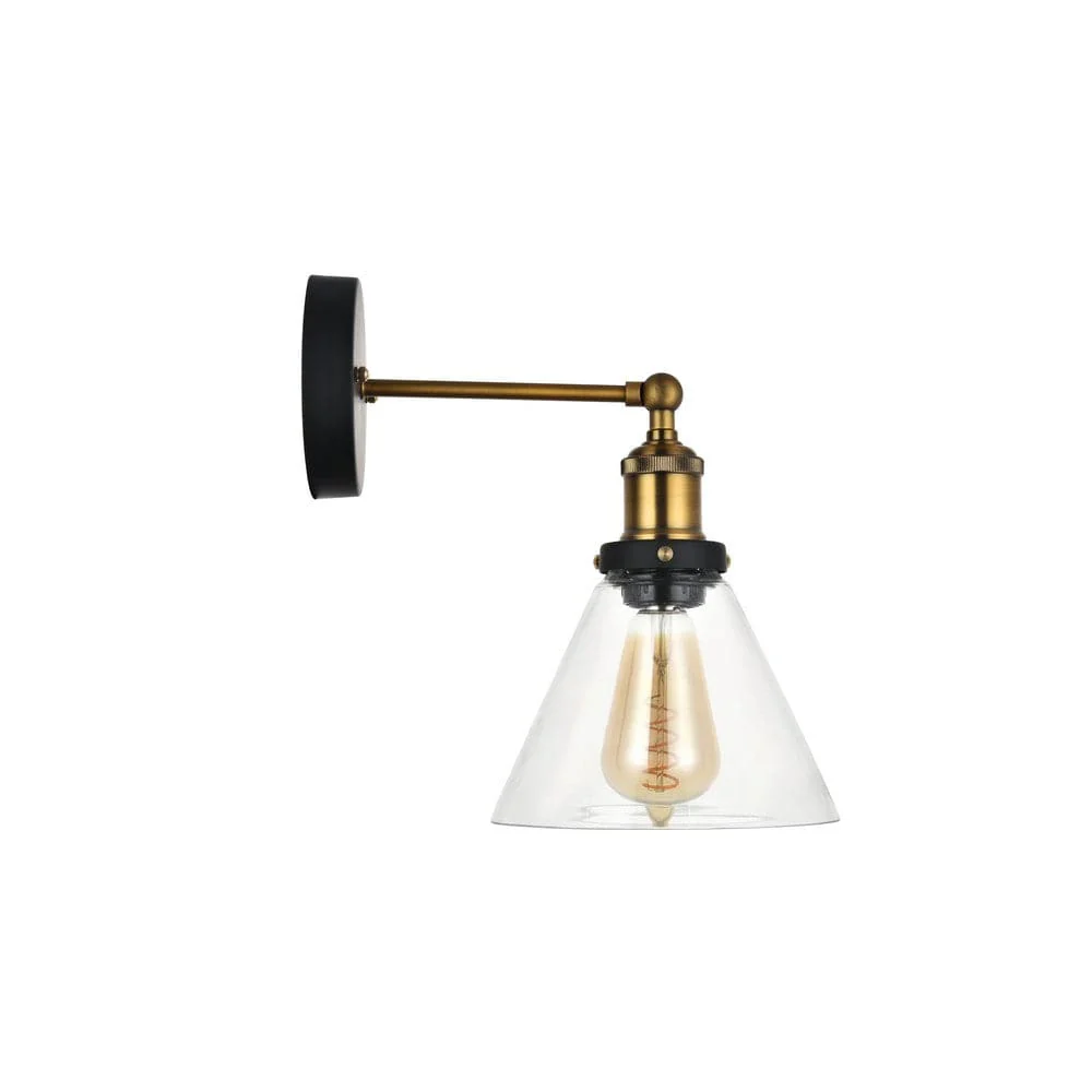 Romilly Clear Glass Funnel Wall Light - Image 5
