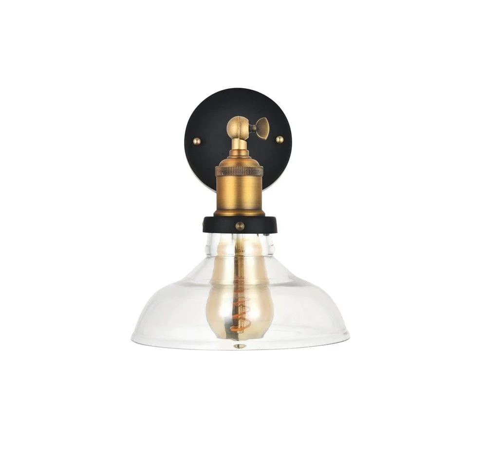 Romilly Clear Glass Step Edison Wall Light - Image 5