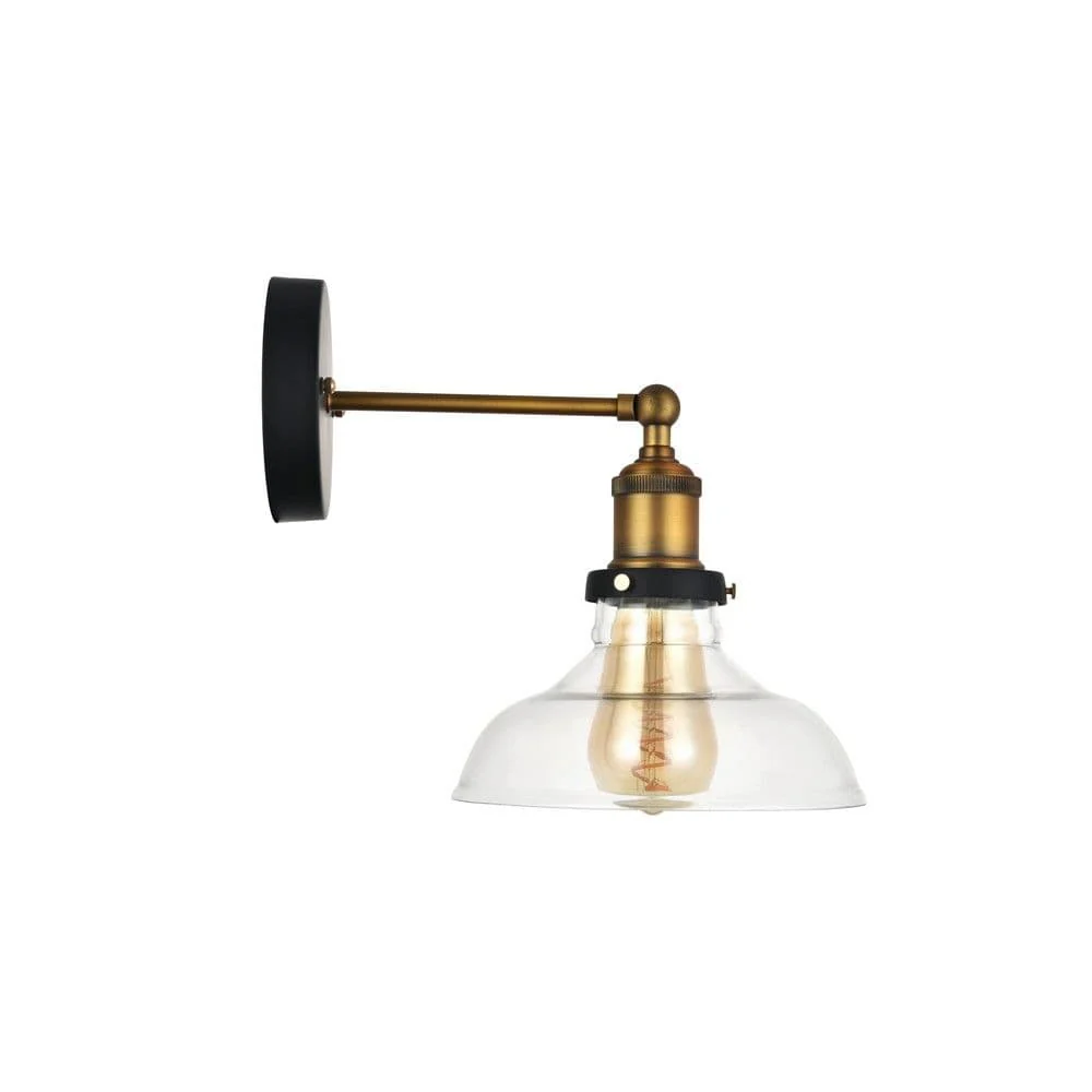 Romilly Clear Glass Step Edison Wall Light - Image 6