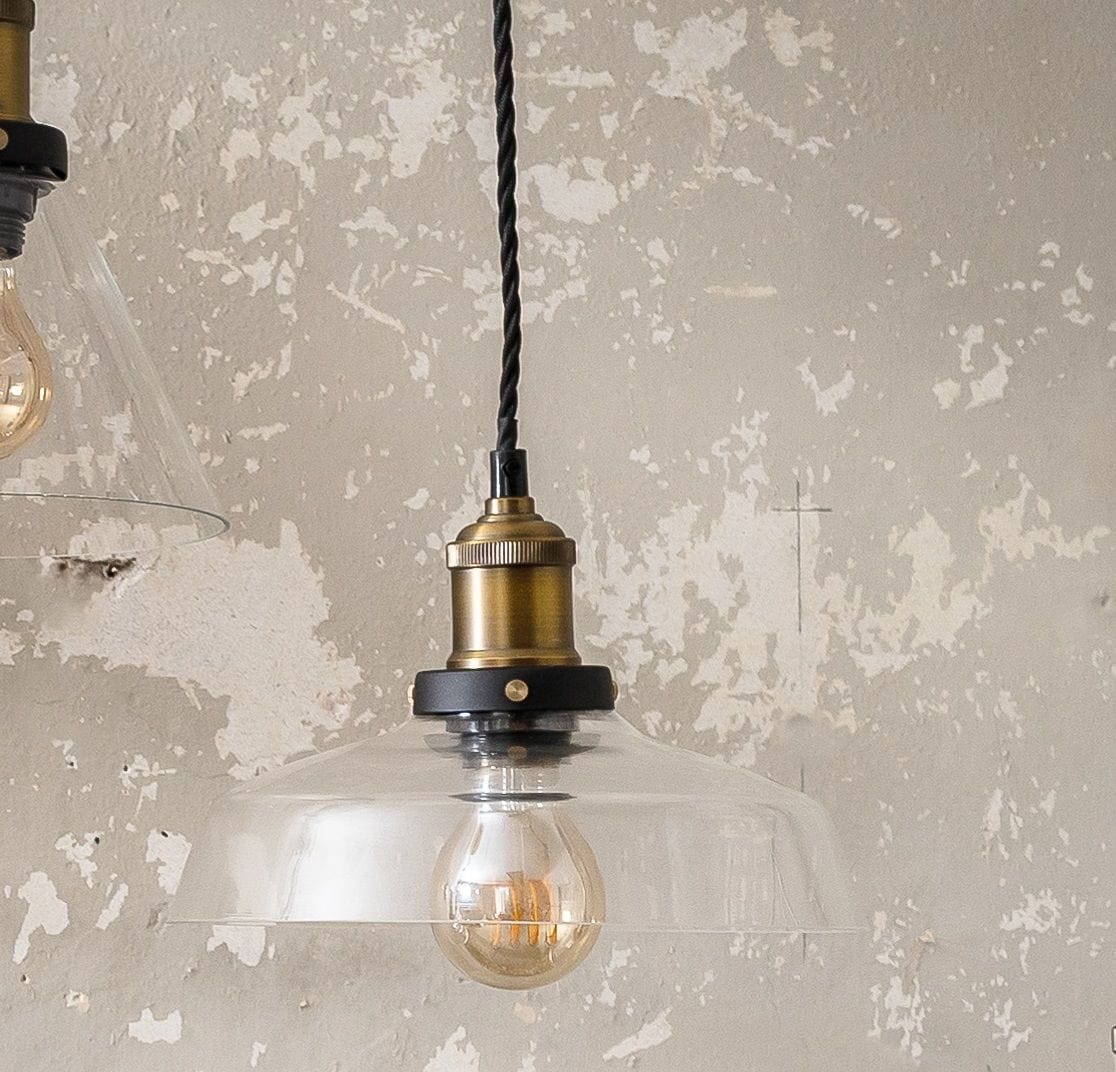 Romilly Step Clear Glass Breakfast Bar Pendant Light - Image 3