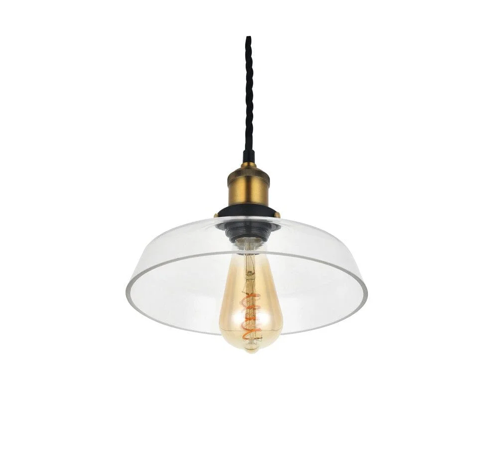 Romilly Step Clear Glass Breakfast Bar Pendant Light - Image 4