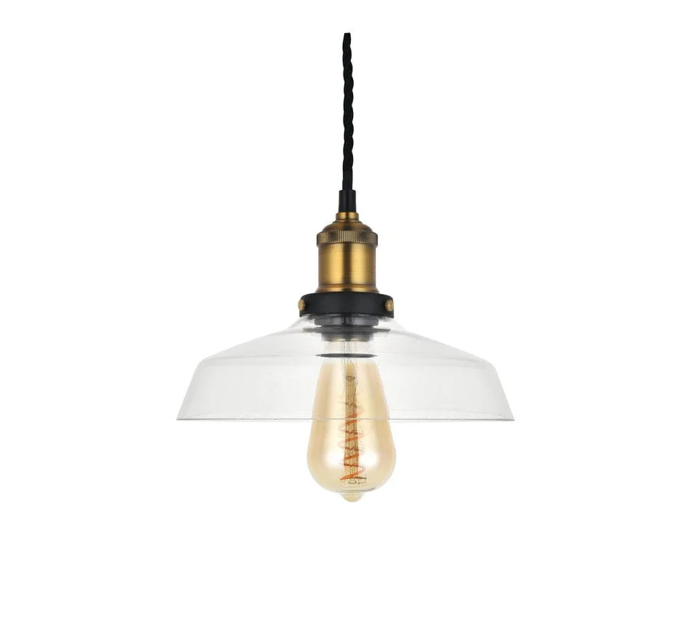 Romilly Step Clear Glass Breakfast Bar Pendant Light - Image 6