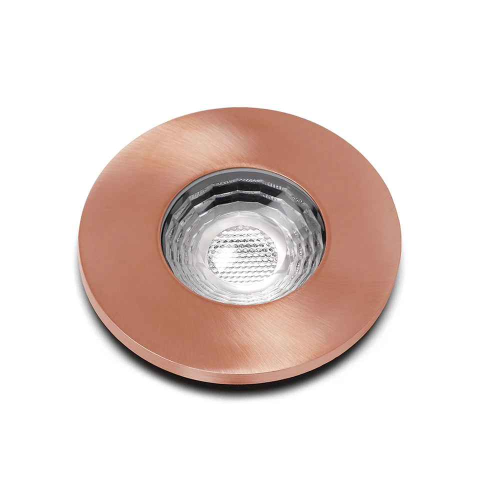 Rose Gold GU10 Fire Rated IP65 Downlight - Image 2