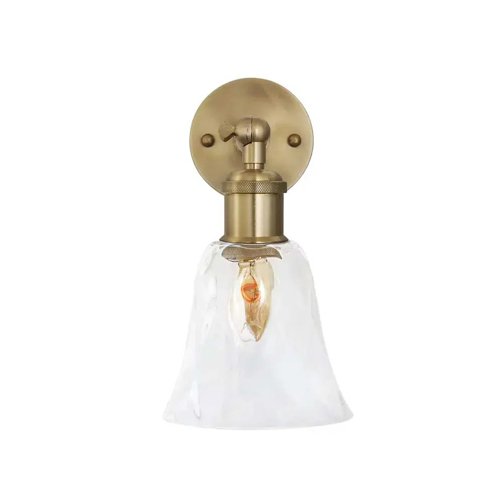 Rosetti Dapple Glass Wall Light - Brass - Image 2