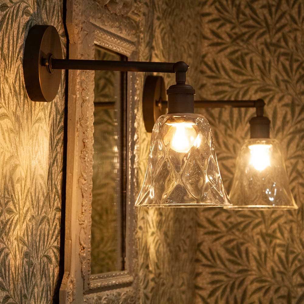 Rosetti Dapple Glass Wall Light - Bronze - Image 5