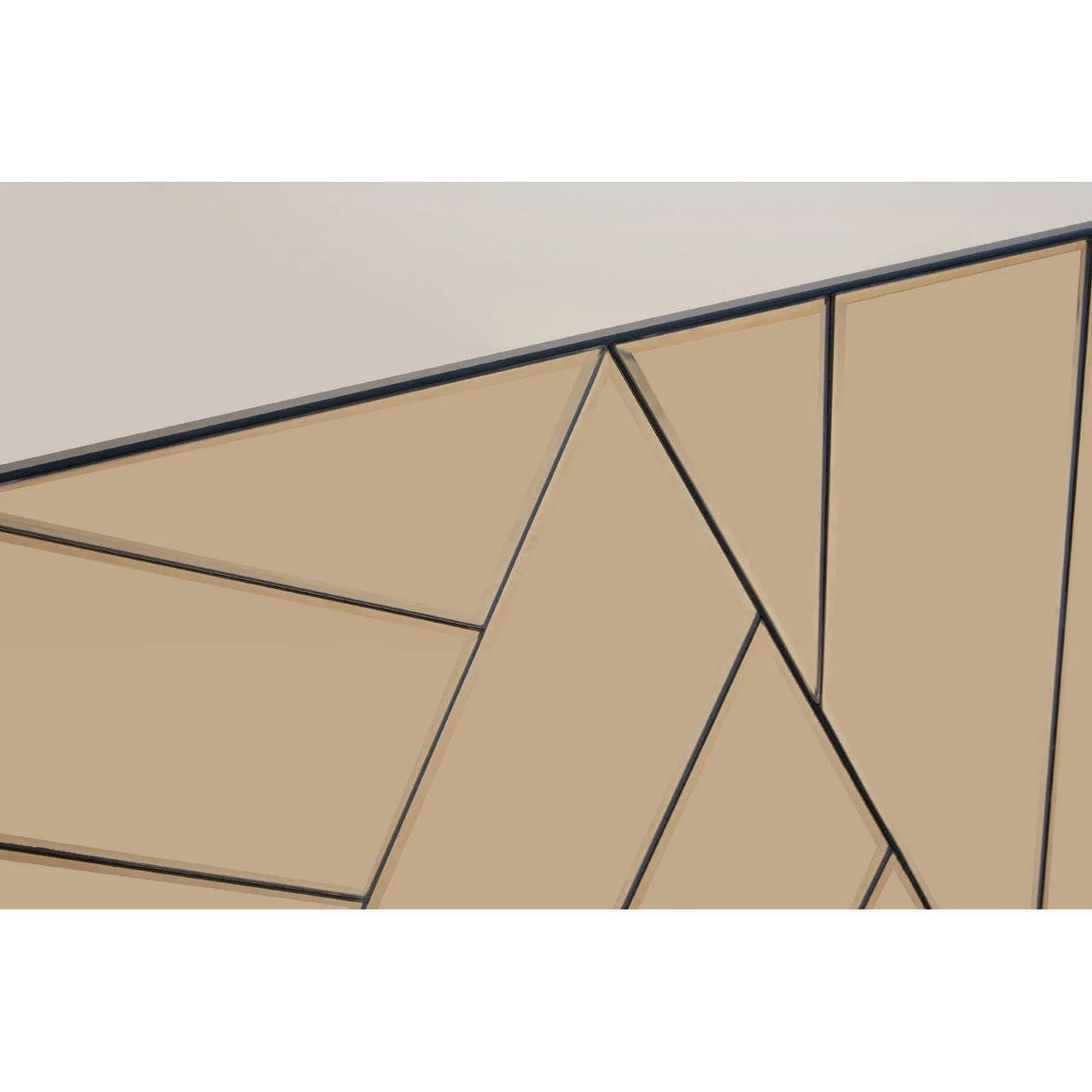 Roza Console Cabinet With Brown Mirrored Glass - Image 3