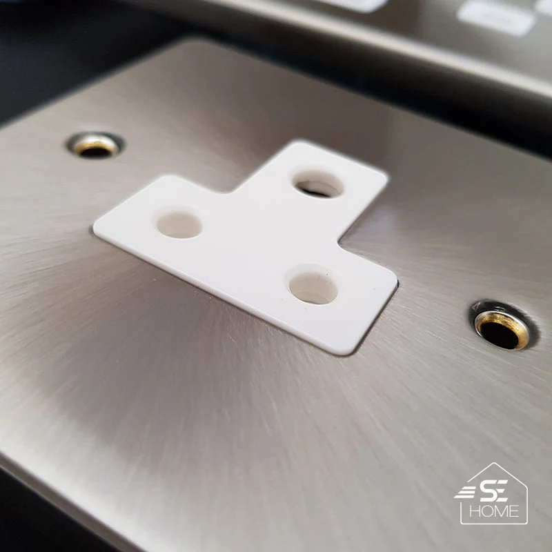 Satin Chrome 1 Gang 20A DP Switch With Neon - White Trim - Image 6
