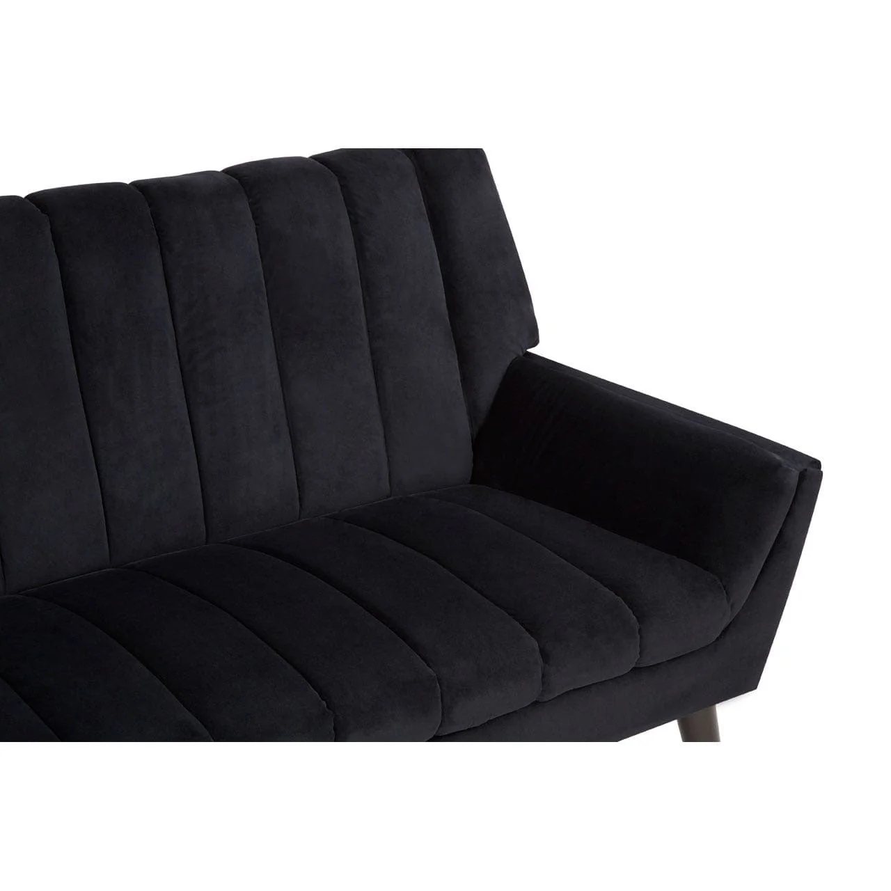 Savina 2 Seat Black Sofa - Image 7