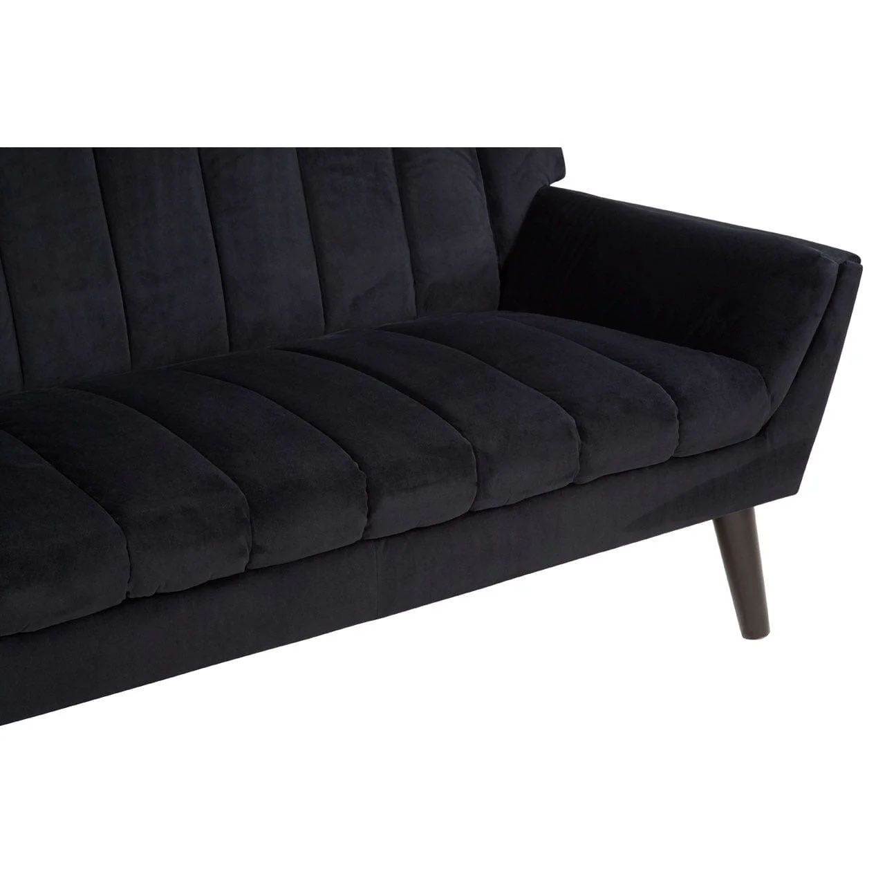 Savina 2 Seat Black Sofa - Image 8