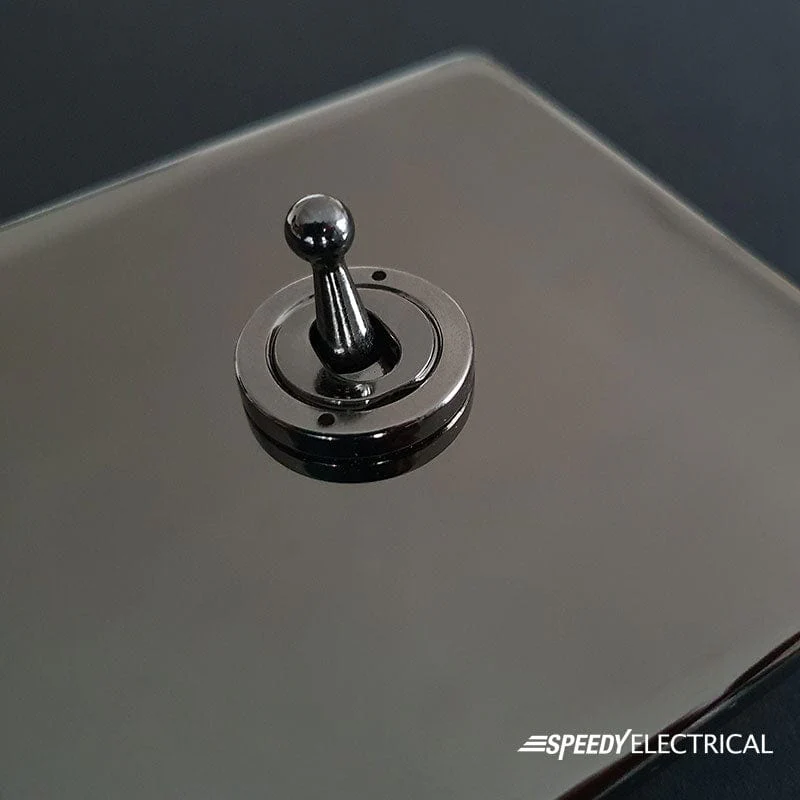 Screwless Black Nickel 250W LED 1 Gang 2 Way Intelligent Trailing Dimmer Light Switch - Image 2