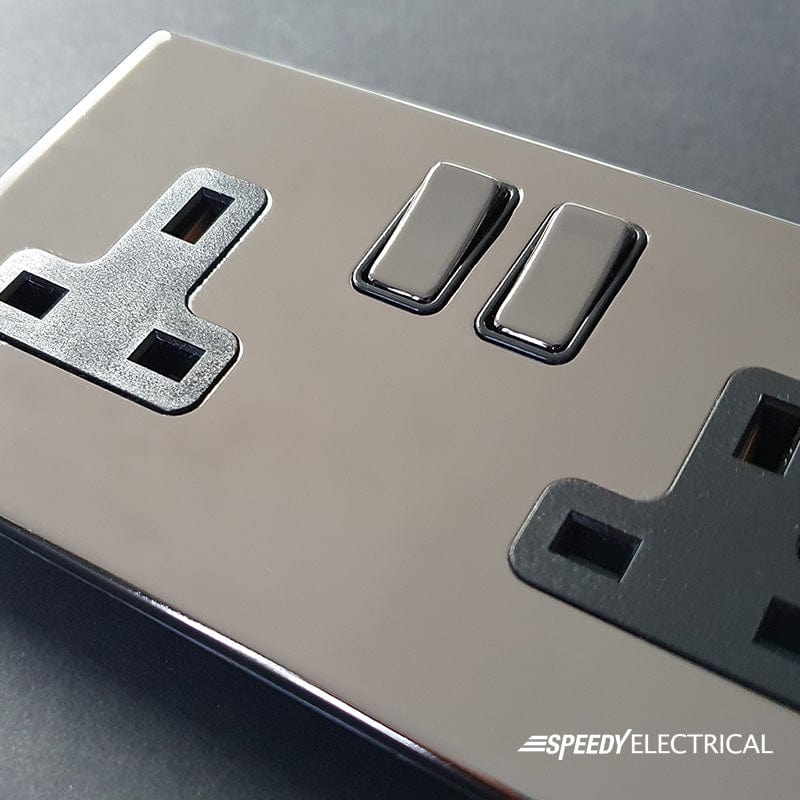 Screwless Black Nickel 8 Gang 2 Way Intelligent Trailing Dimmer Light Switch - Image 3
