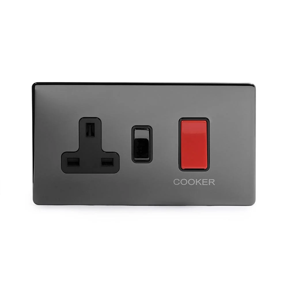 Screwless Black Nickel 45A Cooker control