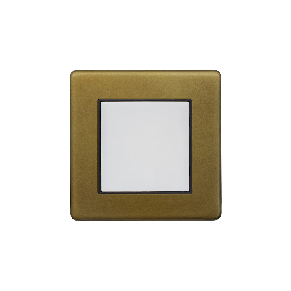 Screwless Old Brass LED Stair Light - Cool White