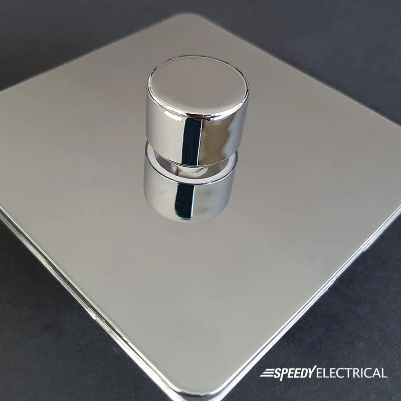 Screwless Polished Chrome 13A 2 Gang Double Pole Plug Socket - Image 2