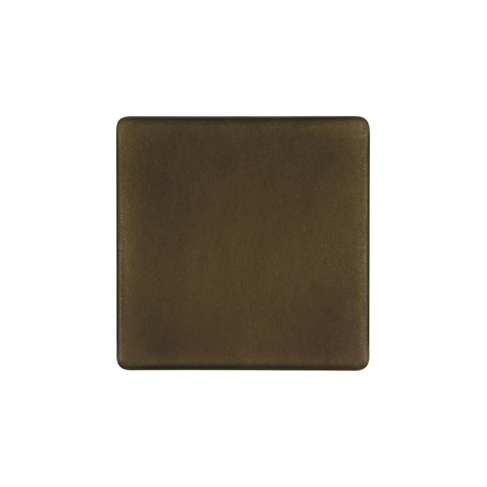 Screwless Vintage Brass metal Single Blanking Plate