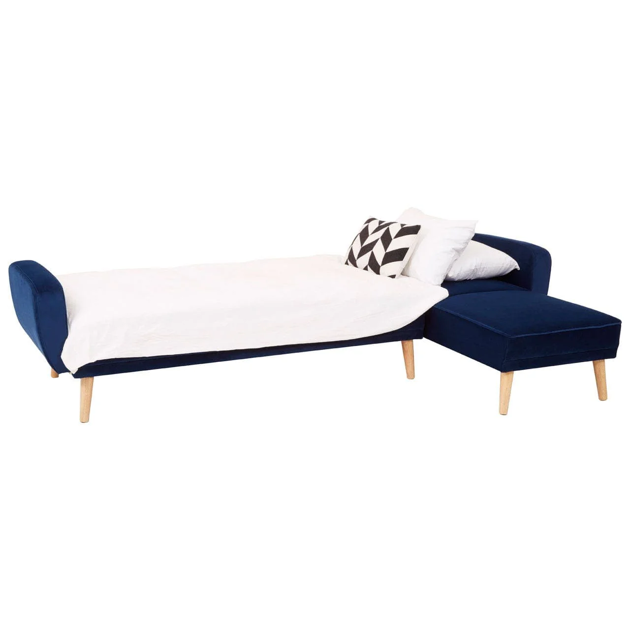 Serene 3 Seat Navy Sofa Bed - Image 5