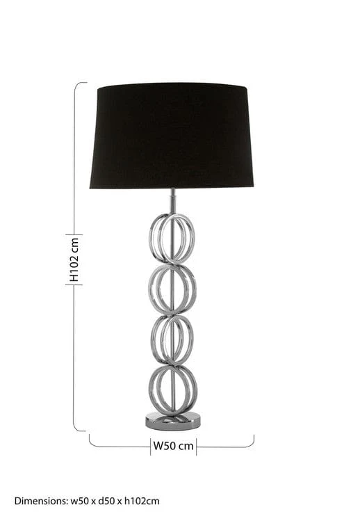 Skye Table Lamp With Multi Ring Base - Image 3