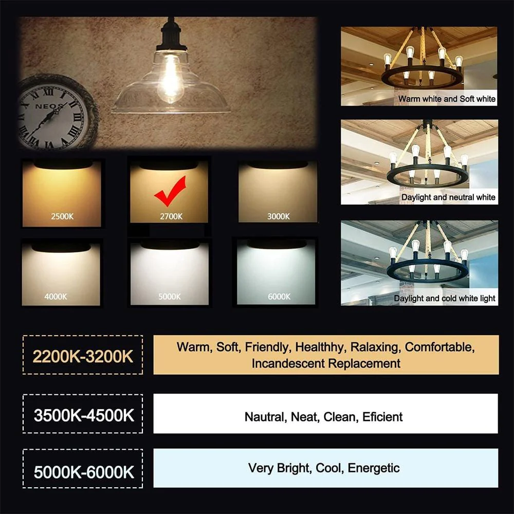 Smart WiFi Dimmable CCT ST64 8.5W LED Filament Bulb 2 x Pack - Image 3