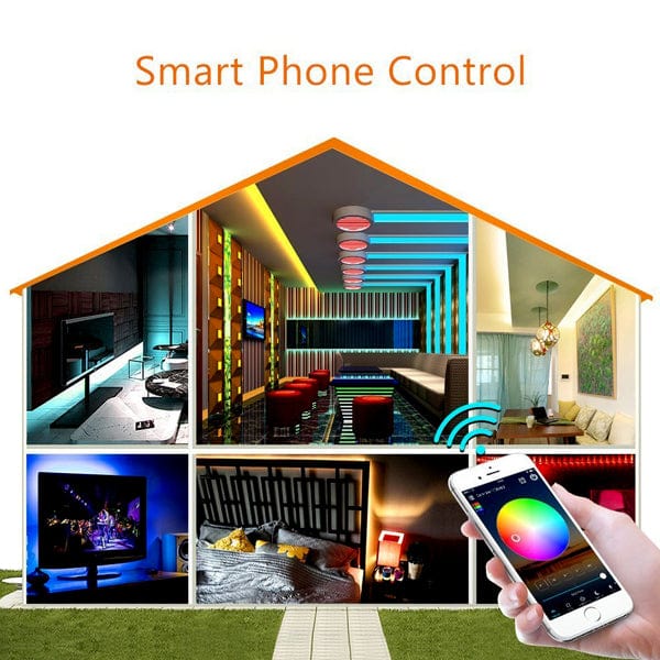Smart WiFi RGB LED Strip Tape Kit (5 meter IP65 tape, WiFi+IR controller & PS) - Image 4