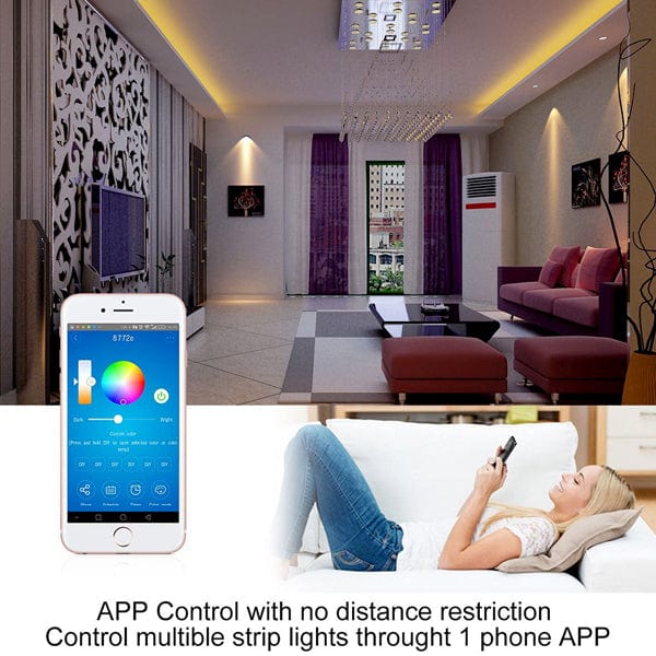 Smart WiFi RGB LED Strip Tape Kit (5 meter IP65 tape, WiFi+IR controller & PS) - Image 5