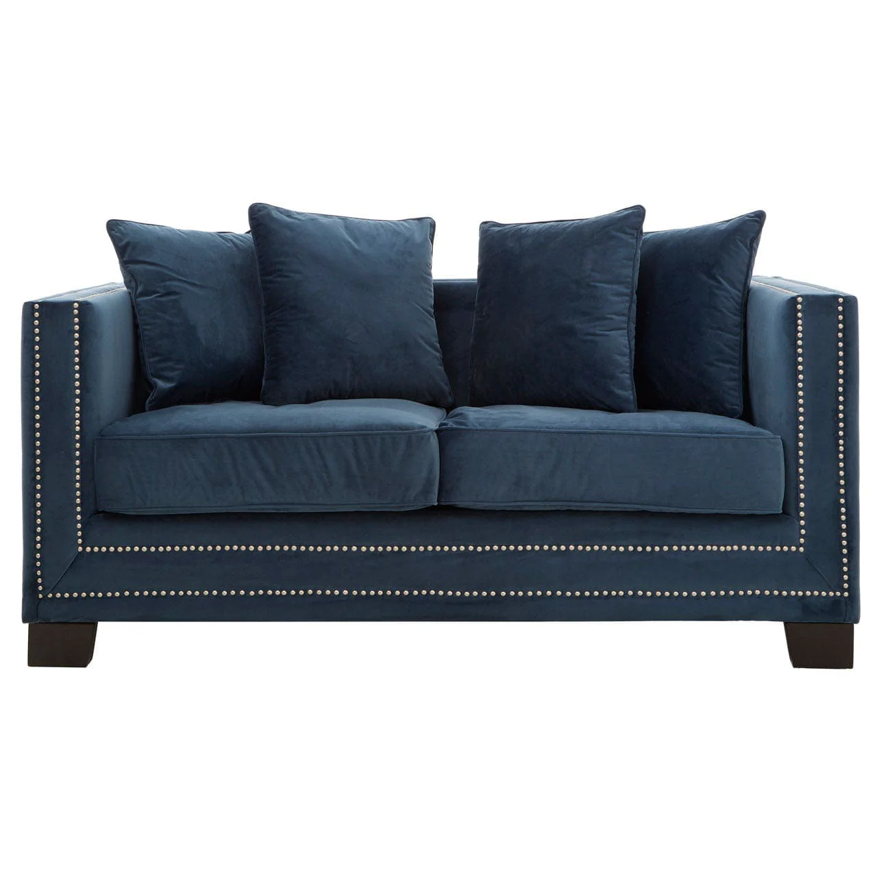 Sofia 2 Seater Midnight Velvet Sofa