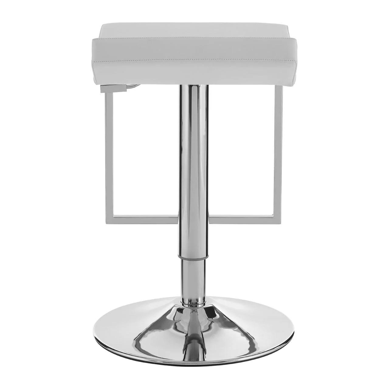 Lexton White Gas Lift Bar Stool - Image 3