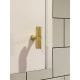 T Bar Knurled Brass Cupboard Door Handle - Satin Brass - Image 4