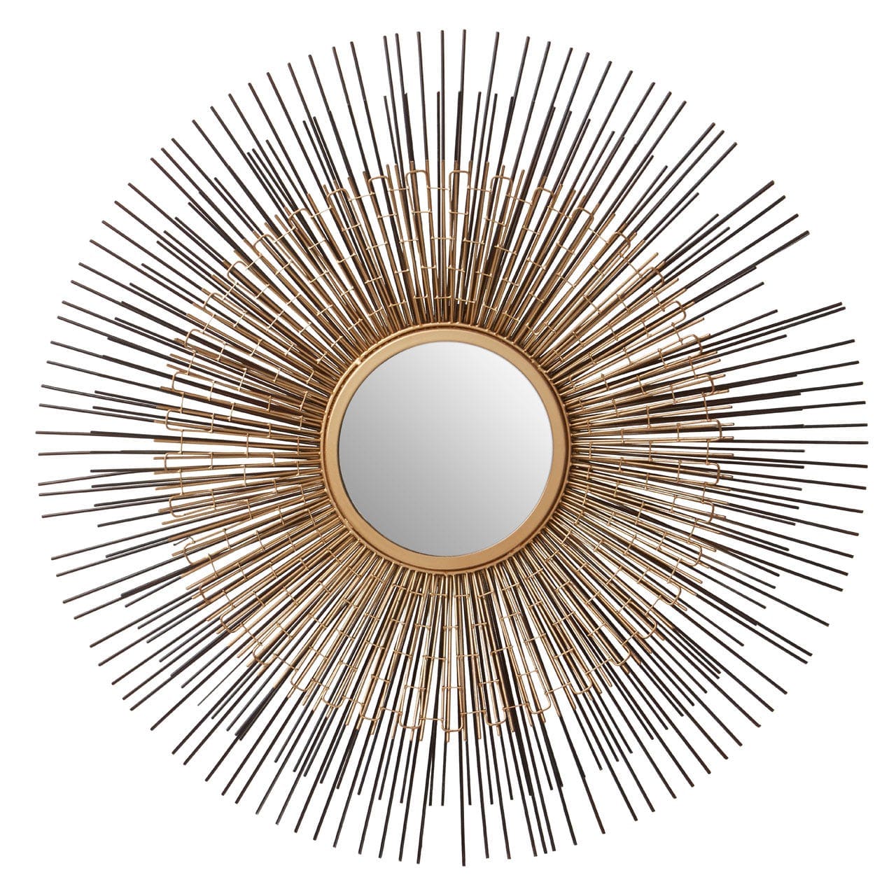Templar Nickel / Bronze Finish Wall Mirror