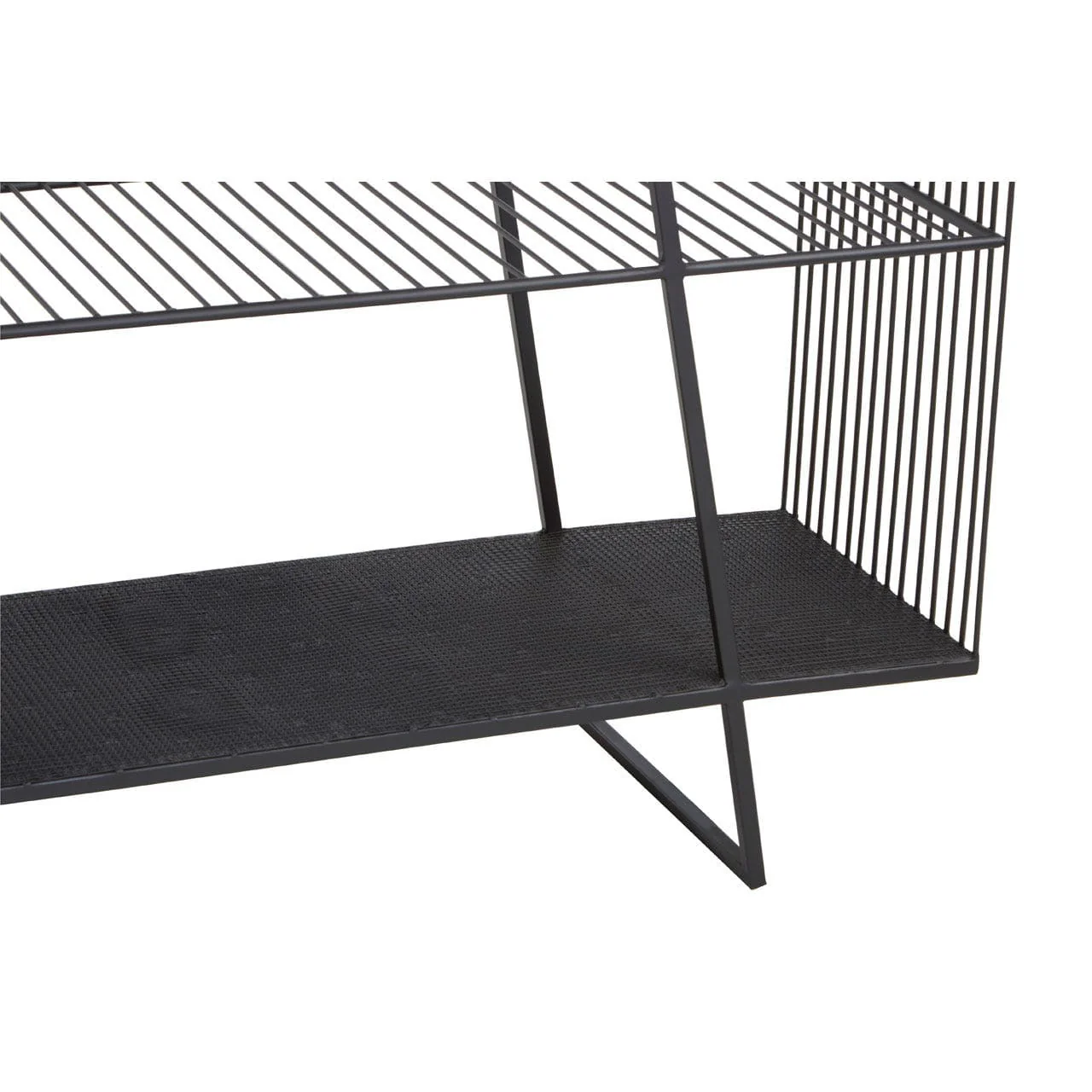 Trento Console Table With Grey Glass Top - Image 3