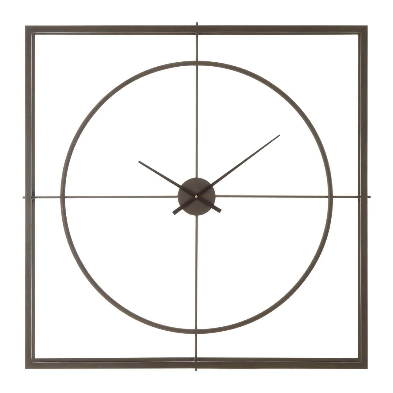Trinity Rust Finish Skeleton Wall Clock