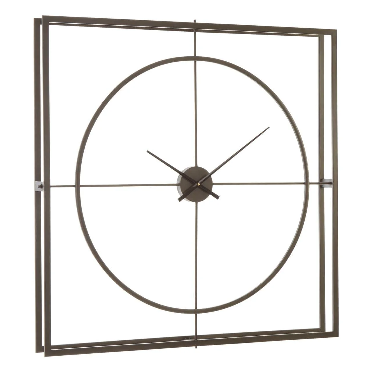 Trinity Rust Finish Skeleton Wall Clock - Image 2