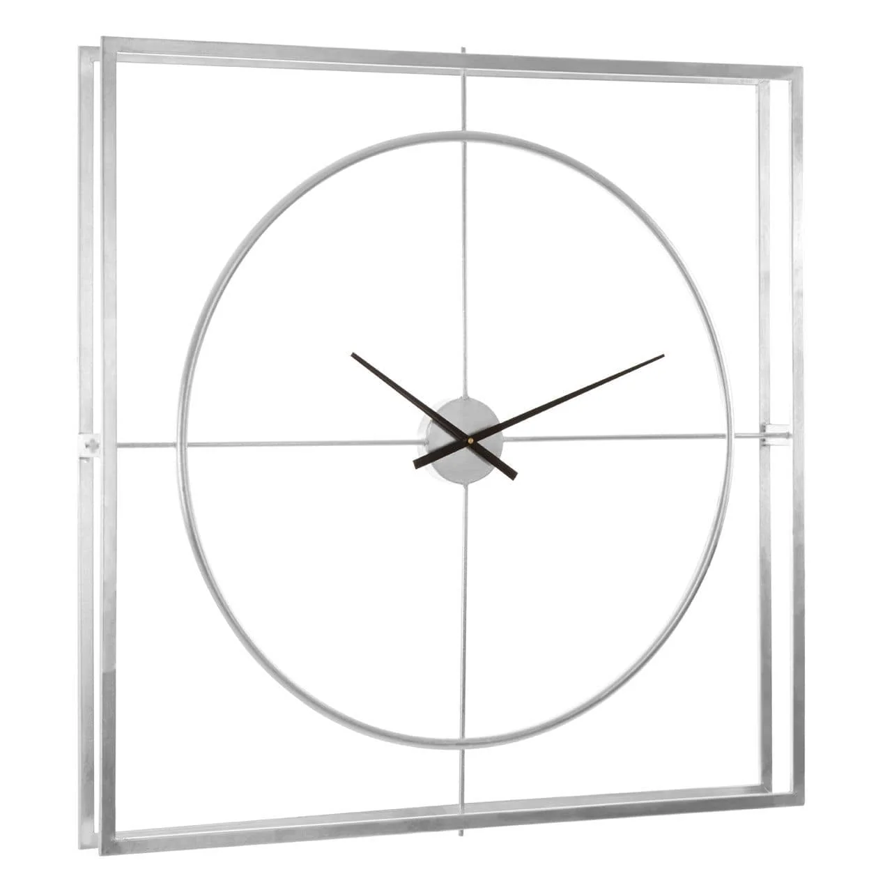 Trinity Silver Finish Skeleton Wall Clock - Image 2