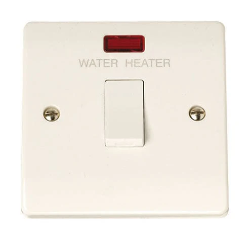 20A DP Water Heater Switch With Neon
