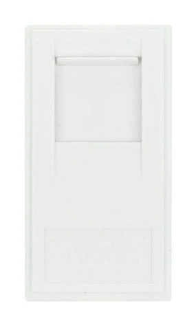 Rj45 Cat-6 Outlet - Polar White