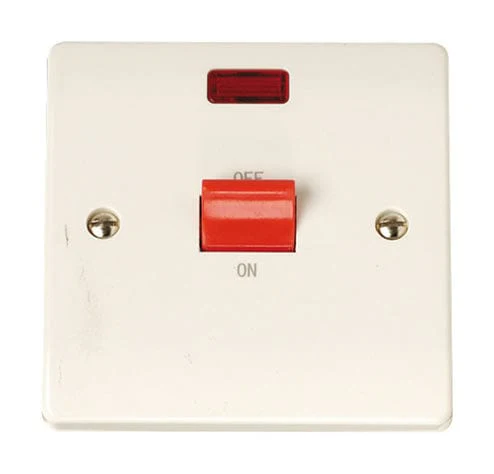 Single Plate 45A Switch With Neon