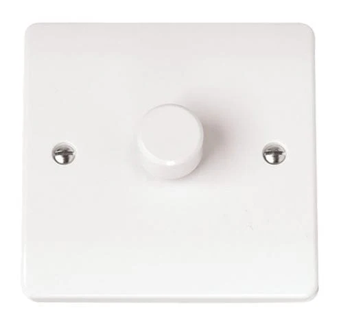 White 1 Gang 2 Way 250va Dimmer Switch