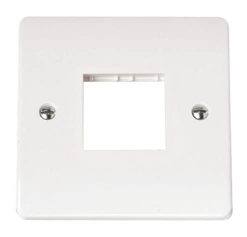 White Single Plate Twin Aperture