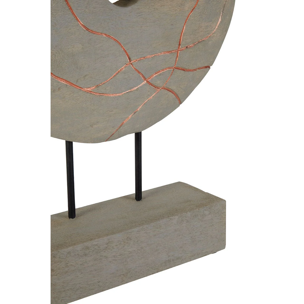 Vena Round Wooden Sculpture - Image 4