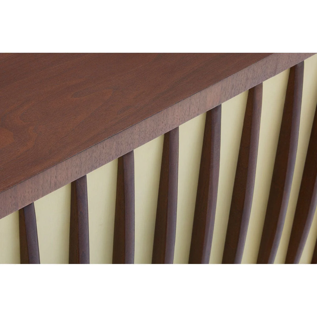 Villi Large Sideboard In Walnut Wood- Large With A Gold Finish - Image 3