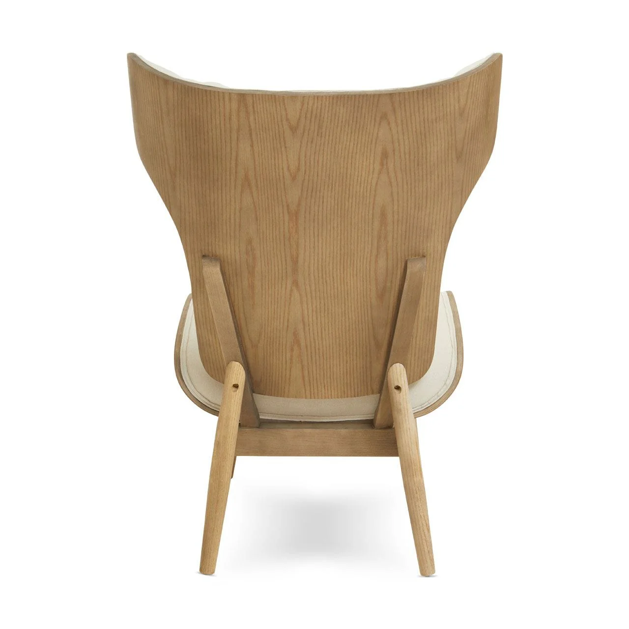 Arnold Beige Fabric Chair With Winged Back - Image 8