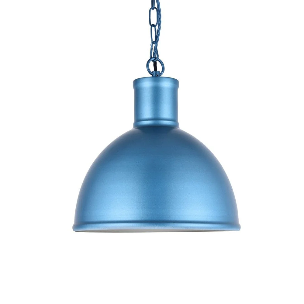 Wardour Industrial Bay Pendant Light Aston Blue - Image 5
