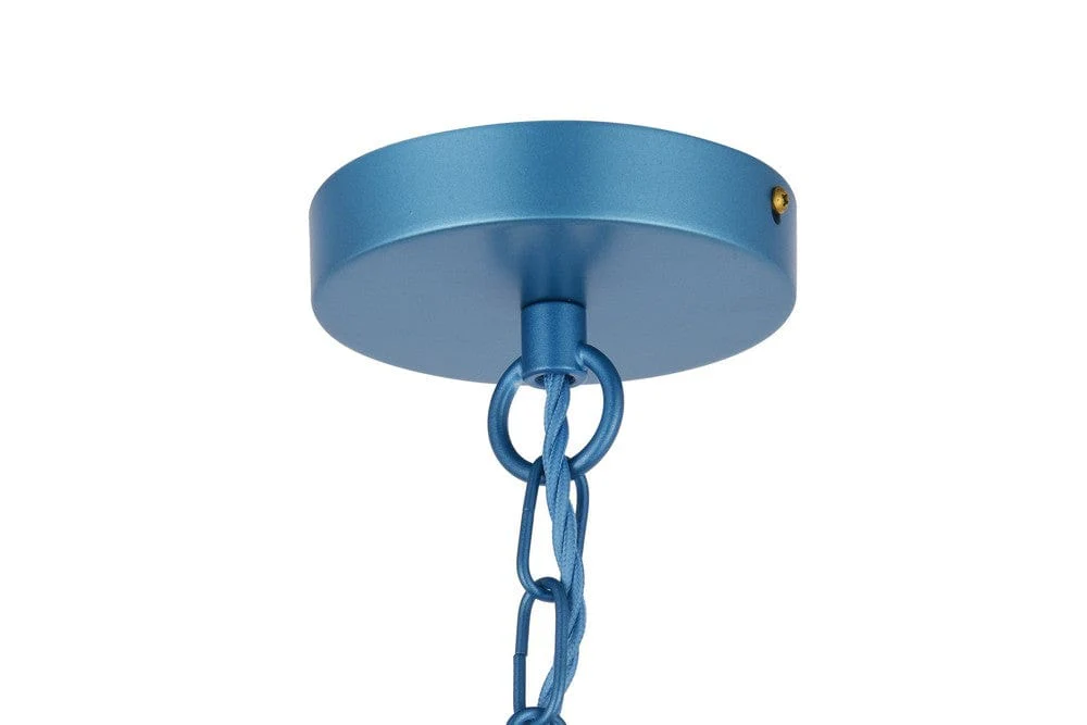 Wardour Industrial Bay Pendant Light Aston Blue - Image 6