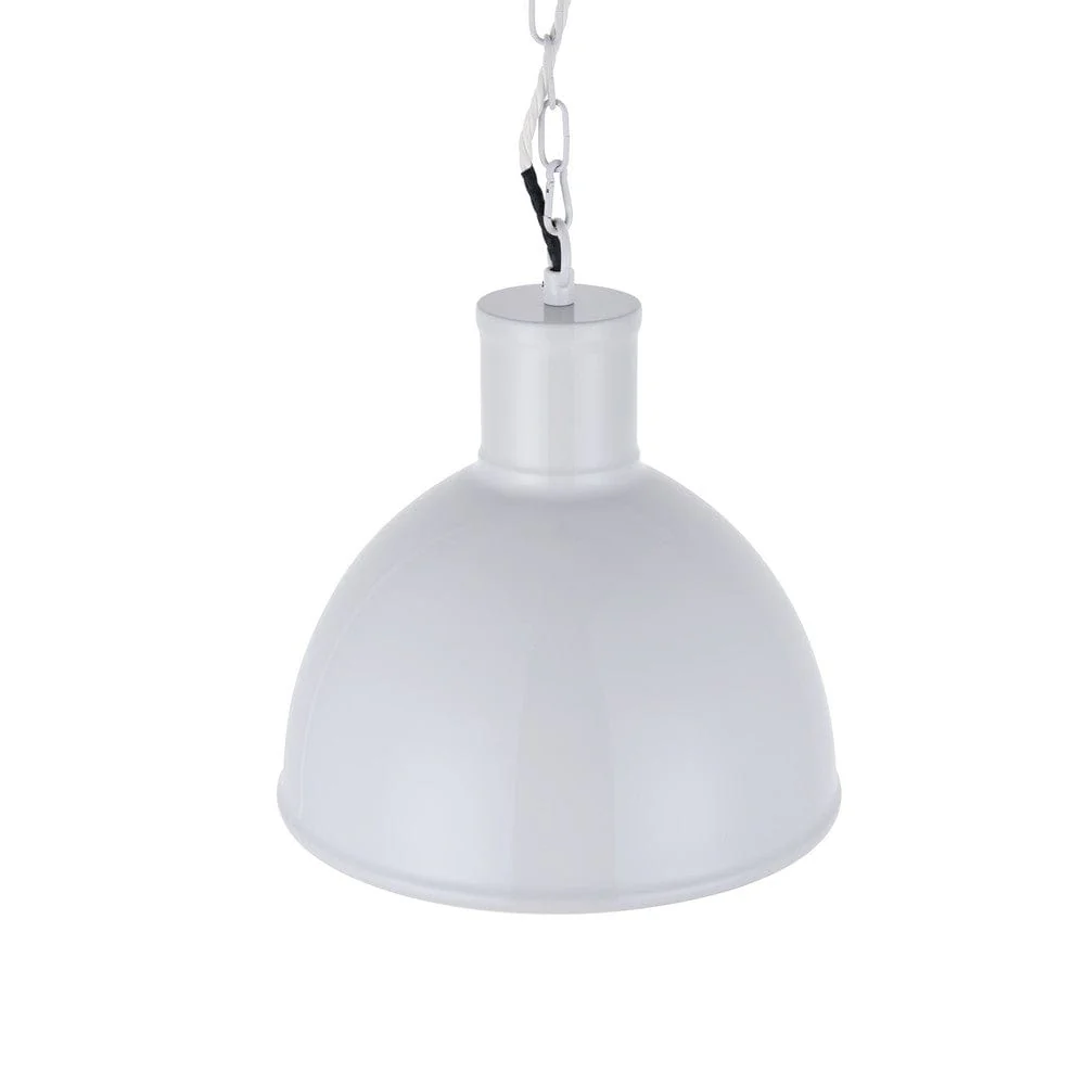 Wardour Industrial Bay Pendant Light Pale Grey - Image 3