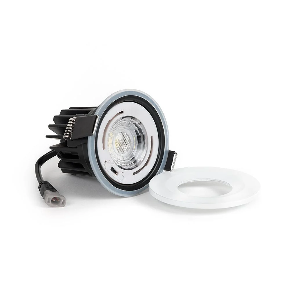 White Fixed CCT Colour Changing Fire Rated LED Dimmable IP65 10W Downlight - Image 2