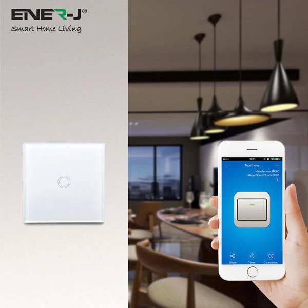 Smart Wifi 1 Gang Touch Light Switch - Image 3
