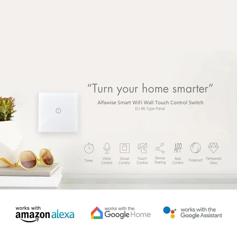 Smart Wifi 1 Gang Touch Light Switch - Image 5