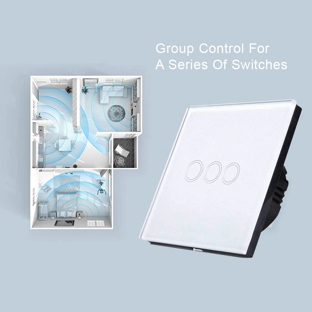 Smart Wifi 3 Gang Touch Light Switch - Image 4