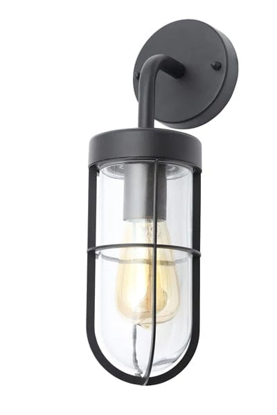 Woking Outdoor Wall Lantern Textured Black