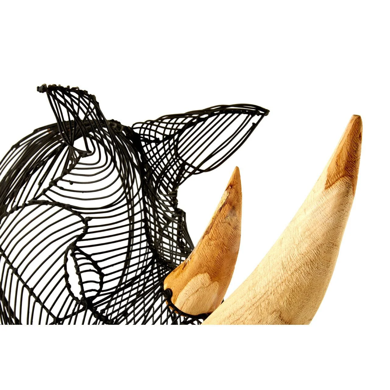 Zania Rhino Head Sculpture - Image 3