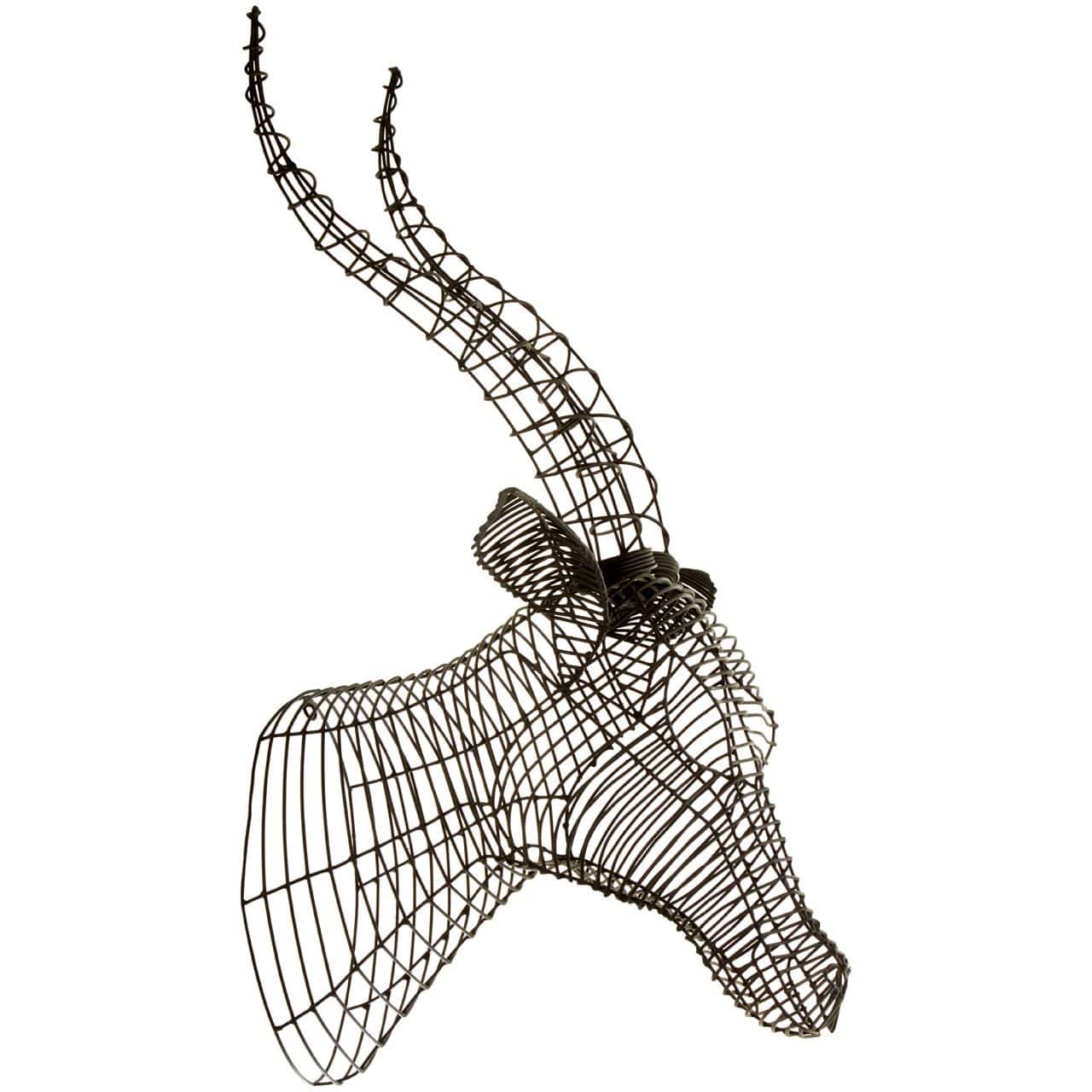 Zania Steel Wire Antelope Head - Image 2